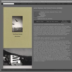 Julius Shulman: Vest Pocket Pictures [SIGNED] , Julius SHULMAN, KRULL, Craig - Rare & Contemporary Photography Books - Vincent Borrelli, Bookseller