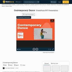 Contemporary Dance PowerPoint Presentation, free download - ID:10501763