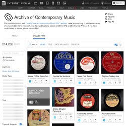 Archive of Contemporary Music l Internet Archive