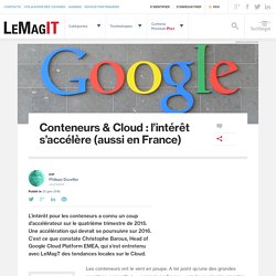 Conteneurs & Cloud : l’intérêt s’accélère (aussi en France)