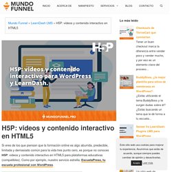 H5P: contenido interactivo html5 en WordPress - Mundo Funnel