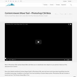 Content-Aware Move Tool - Photoshop CS6 Beta