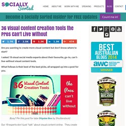 36 Visual Content Creation Tools the Pros Can't Live Without