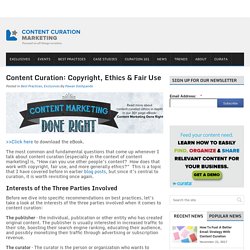 Content Curation: Copyright, Ethics & Fair Use