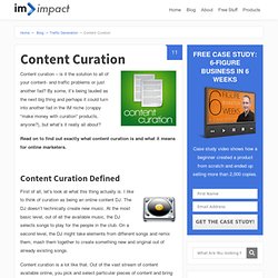 Content Curation for SEO and Traffic Generation
