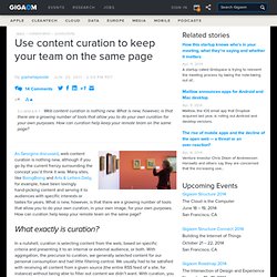 Use content curation to keep your team on the same page — Online Collaboration