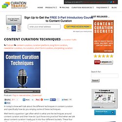 Content Curation Techniques