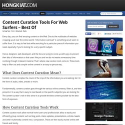 Content Curation Tools For Web Surfers – Best Of
