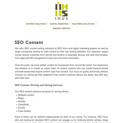 SEO Content Writing Services