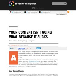 Your Content isn’t Going Viral Because it Sucks