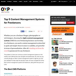 Top 5 Content Management Systems for Freelancers