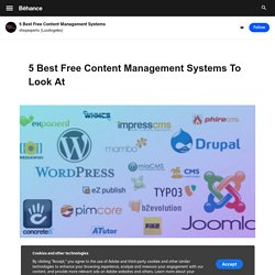 5 Best Free Content Management Systems on Behance