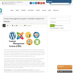 Content Management System- A Modern System for Website