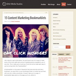 15 Content Marketing Bookmarklets