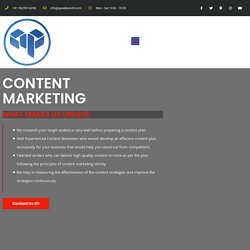 Content Marketing Company in India - AP Web World