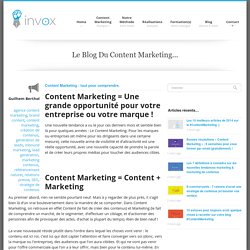 Content Marketing : tout pour comprendre. - invox - content marketing de qualitéinvox – content marketing de qualité