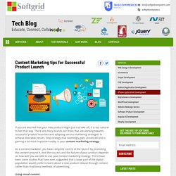 Content Marketing tips for Successful Product Launch