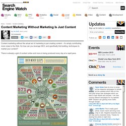 Content Marketing Without Marketing Is Just Content