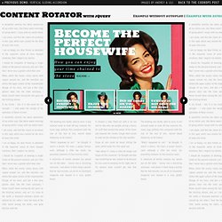 Content Rotator with jQuery