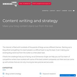 Content Writing Services – Best Strategy of Web Content in 2017