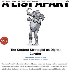 The Content Strategist as Digital Curato