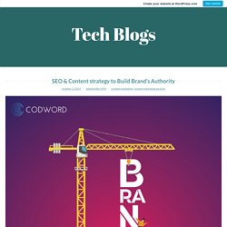 SEO & Content strategy to Build Brand’s Authority – Tech Blogs