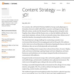 Content Strategy — in 3D!