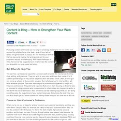 Content is King – How to Strengthen Your Web Content