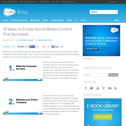 10 Ways to Create Social Media Content That Succeeds