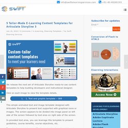 5 Custom Design Content Templates For Your e-Learning Needs