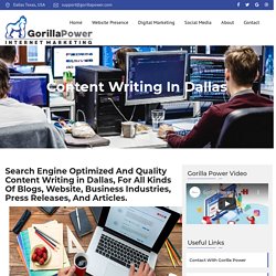 Website Content Writer Dallas