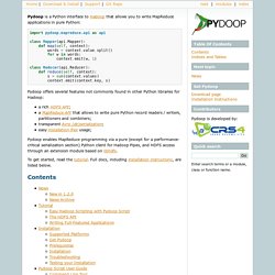 Contents — Pydoop 1.2.0 documentation