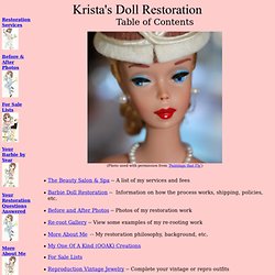 Krista's Vintage Barbie Doll Restoration
