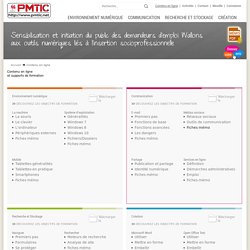 PMTIC - Contenu en ligne et supports de formation