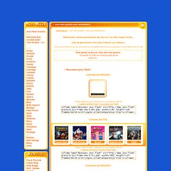 Contenu gratuit pour webmasters : jeux flash