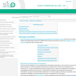 Pour se former : contenus et méthodes — Sciencinfolycee