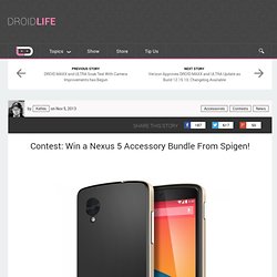 Win a Nexus 5 Accessory Bundle From Spigen!