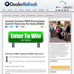 Contest! DSES Tickets Up For Grabs