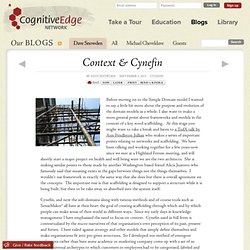 Context & Cynefin