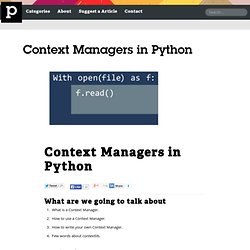 Context Managers in Python