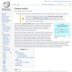 Context switch