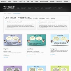 Contextual Vocabulary Wordpandit