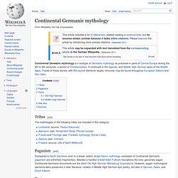 Continental Germanic mythology