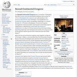 Second Continental Congress