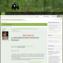 [Test] - L.L.Bean Waxed Cotton Continental Rucksack - Sac à dos bushcraft