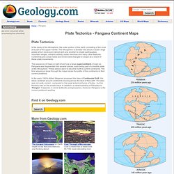 Pangea Continent Map - Continental Drift - Supercontinent
