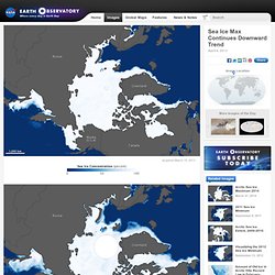 Sea Ice Max Continues Downward Trend