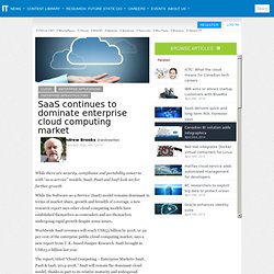 SaaS continues to dominate enterprise cloud computing market