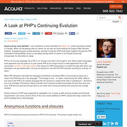 A Look at PHP's Continuing Evolution
