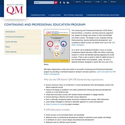 Continuing and Professional Education Program